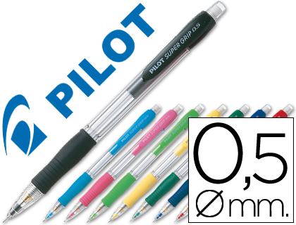 Portaminas Pilot Super Grip 0,5mm. colores surtidos